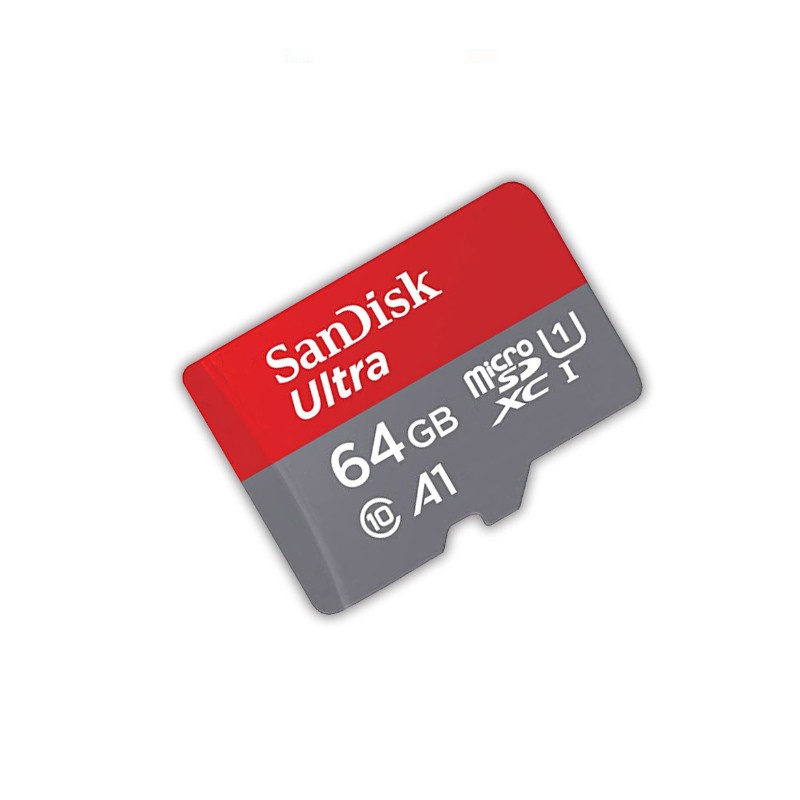 Card de memorie SanDisk Ultra microSDHC 64GB, cu Adaptor, Class 10, 120MB/s, A1, UHS-I
