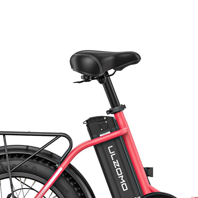 Bicicleta electrica pliabila Ulzomo Dolphin 20 E-bike, 250W, 36V 13Ah, autonomie 89km, viteza maxima 25km/h, Pink, 20''
