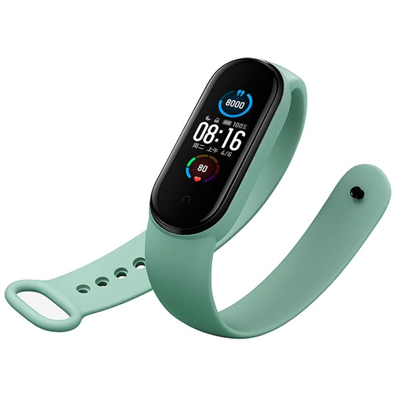 Set 3 curele Bratara fitness Xiaomi Mi Smart Band 5 - Verde, Galben, Albastru
