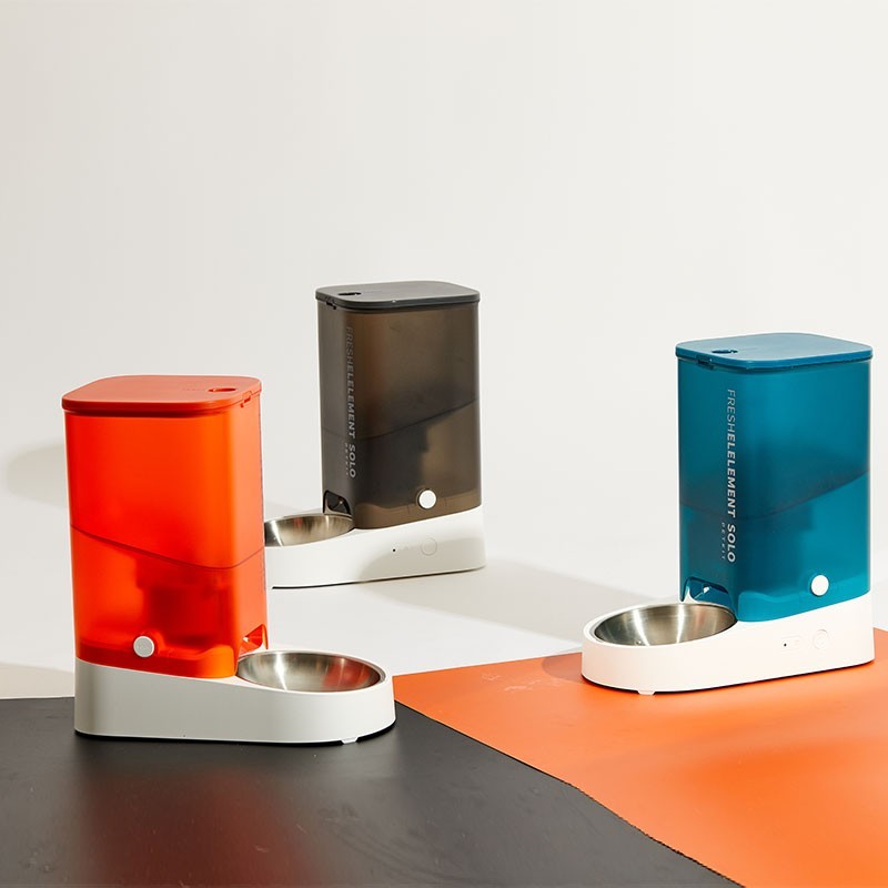 Dozator automat mancare PETKIT Fresh Element Solo, Black, animale de companie