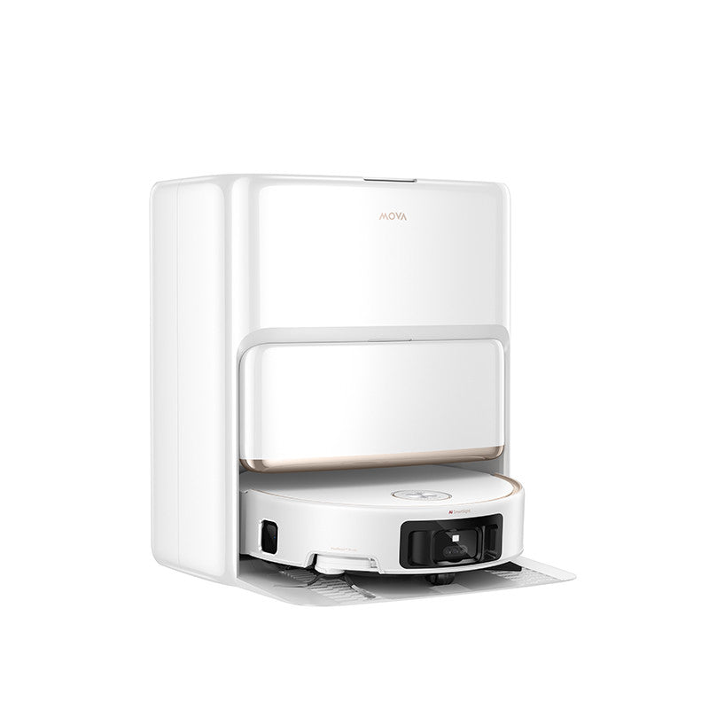 Aspirator robot cu mop Mova Z60 Ultra Roller Complete, 28.000 Pa, 6.400mAh, 210 min, HydroForce, statie inteligenta, White