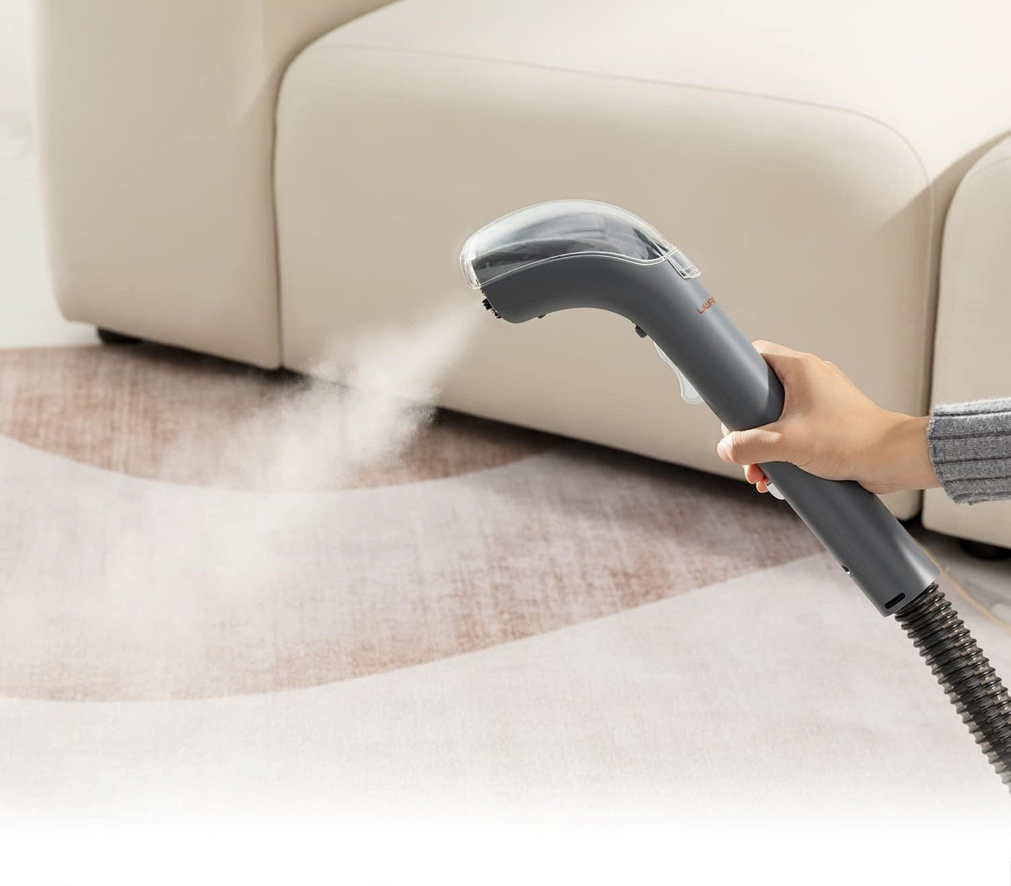 Aspirator Uwant B200 cu abur si spalare, multifunctional,multisuprafete,12Kpa, Capacitate 2x1,5l, rezervor detergent 0.2l,White