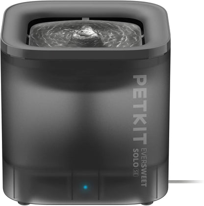 Fantana apa pentru animale de companie PETKIT Eversweet SOLO SE, 1,8 L, filtru in 3 straturi, USB, Gray