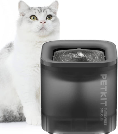 Fantana apa pentru animale de companie PETKIT Eversweet SOLO SE, 1,8 L, filtru in 3 straturi, USB, Gray