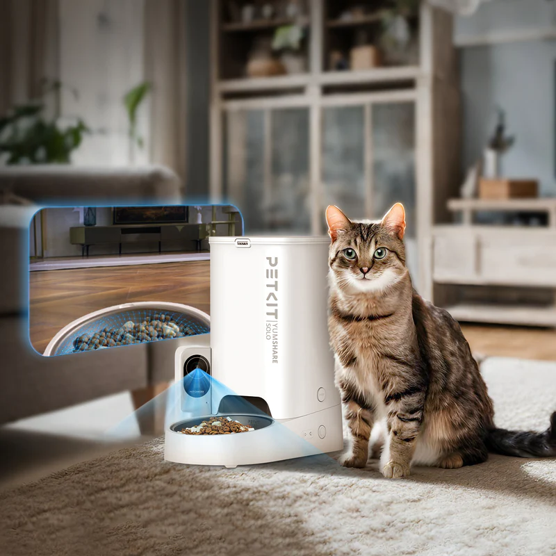 Dozator automat mancare animale de companie cu camera PETKIT YUMSHARE SOLO Smart Feeder with Camera