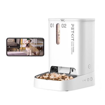 Dozator automat mancare animale de companie cu camera PETKIT YUMSHARE Dual Hopper Smart Feeder with Camera