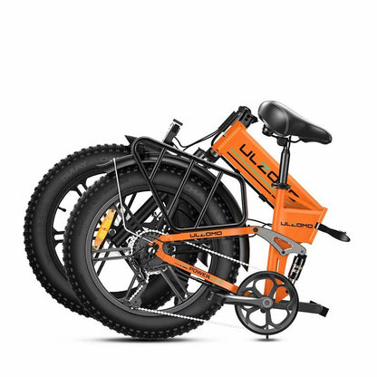 Bicicleta electrica pliabila Ulzomo Dunes 20 E-bike, 750W, 48V 16Ah, autonomie 120km, viteza maxima 40km/h**, Orange, 20''