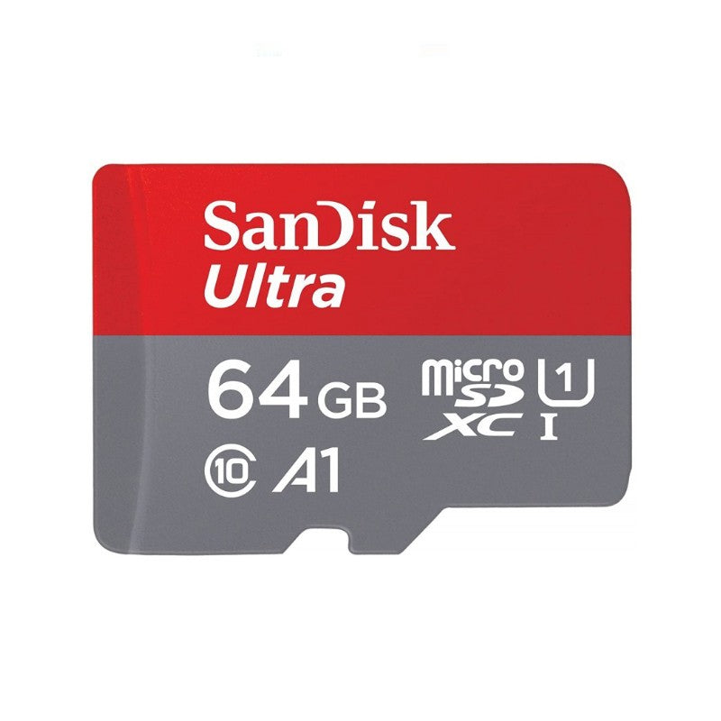 Card de memorie SanDisk Ultra microSDHC 64GB, cu Adaptor,  Class 10, 120MB/s, A1, UHS-I