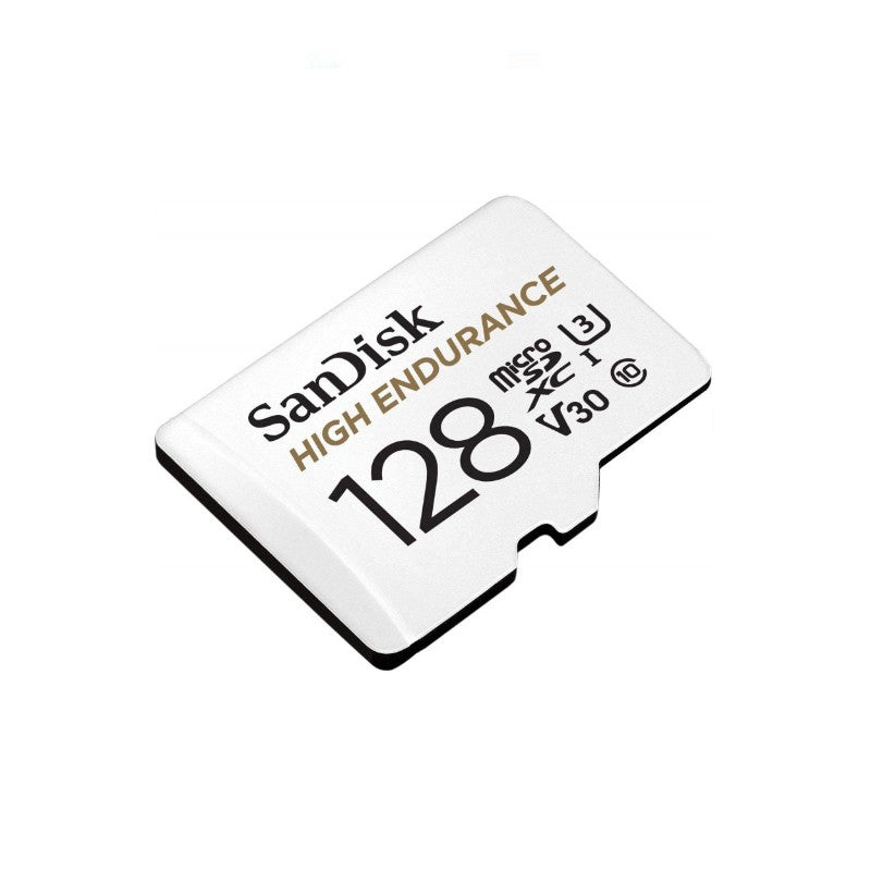 Card de memorie SanDisk 128GB High Endurance Video cu Adaptor, microSDXC, Class 10, V30, UHS-I U3