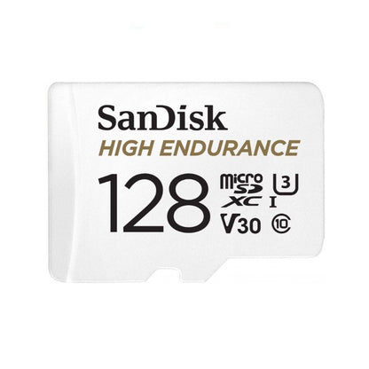 Card de memorie SanDisk 128GB High Endurance Video cu Adaptor, microSDXC, Class 10, V30, UHS-I U3