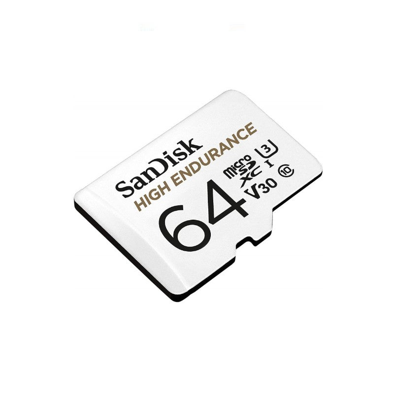 Card de memorie SanDisk 64GB High Endurance Video cu Adaptor, microSDXC, Class 10, V30, UHS-I U3