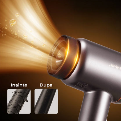 Uscator de par JIMMY Nano Ultrasonic Hair Dryer F8 (Purple Mauve), 110000rpm, 18l/s, display smart