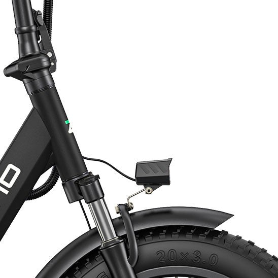 Bicicleta electrica pliabila Ulzomo Dolphin 20 E-bike, 250W, 36V 13Ah, autonomie 89km, viteza maxima 25km/h, Black, 20''