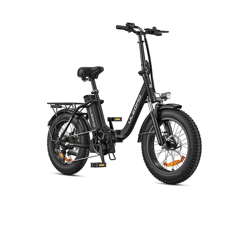 Bicicleta electrica pliabila Ulzomo Dolphin 20 E-bike, 250W, 36V 13Ah, autonomie 89km, viteza maxima 25km/h, Black, 20''