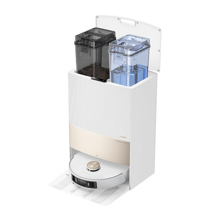 Resigilat - Aspirator robot cu mop Dreame L20 Ultra, Wifi, 7000Pa, 6400mAh,  Autonomie 260 min, Statie Colectare Inteligenta, White