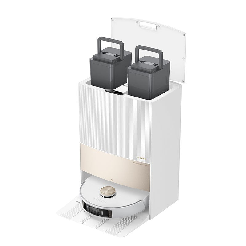 Resigilat - Aspirator robot cu mop Dreame L20 Ultra, Wifi, 7000Pa, 6400mAh,  Autonomie 260 min, Statie Colectare Inteligenta, White