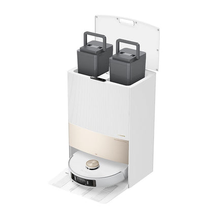 Resigilat - Aspirator robot cu mop Dreame L20 Ultra, Wifi, 7000Pa, 6400mAh,  Autonomie 260 min, Statie Colectare Inteligenta, White