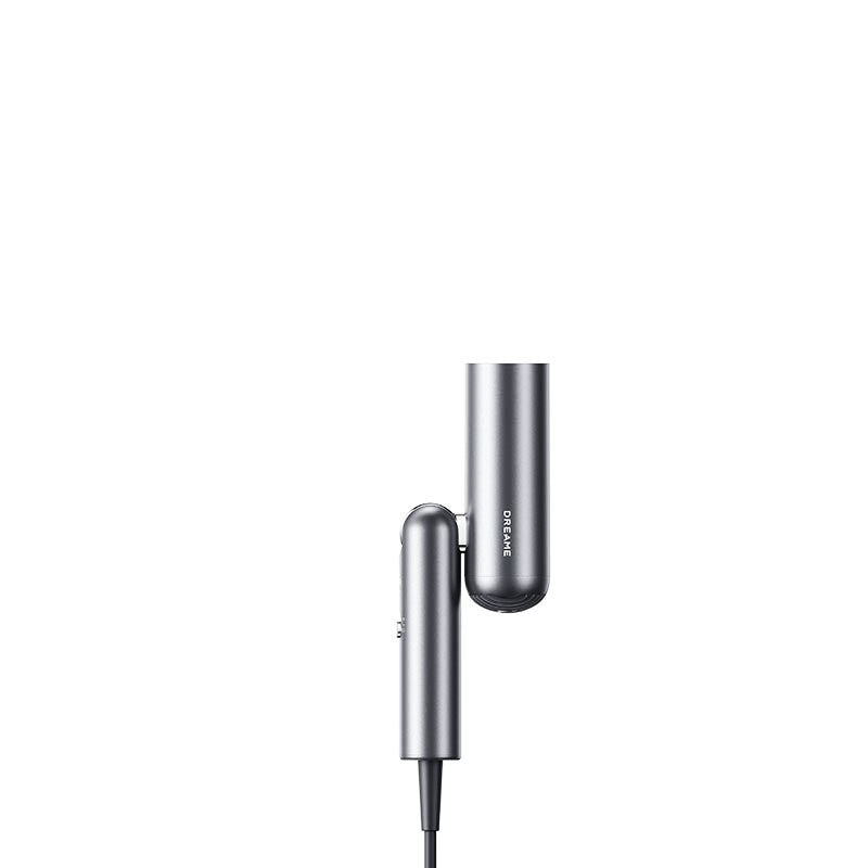 Uscator de par compact Dreame Pocket Hair Dryer, 1600W, 110.000 RPM, 70m/s, 5 moduri de temperatura, 300g, ionizare, Gray