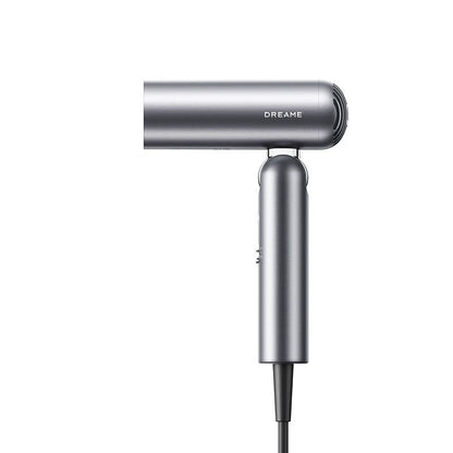 Uscator de par compact Dreame Pocket Hair Dryer, 1600W, 110.000 RPM, 70m/s, 5 moduri de temperatura, 300g, ionizare, Gray