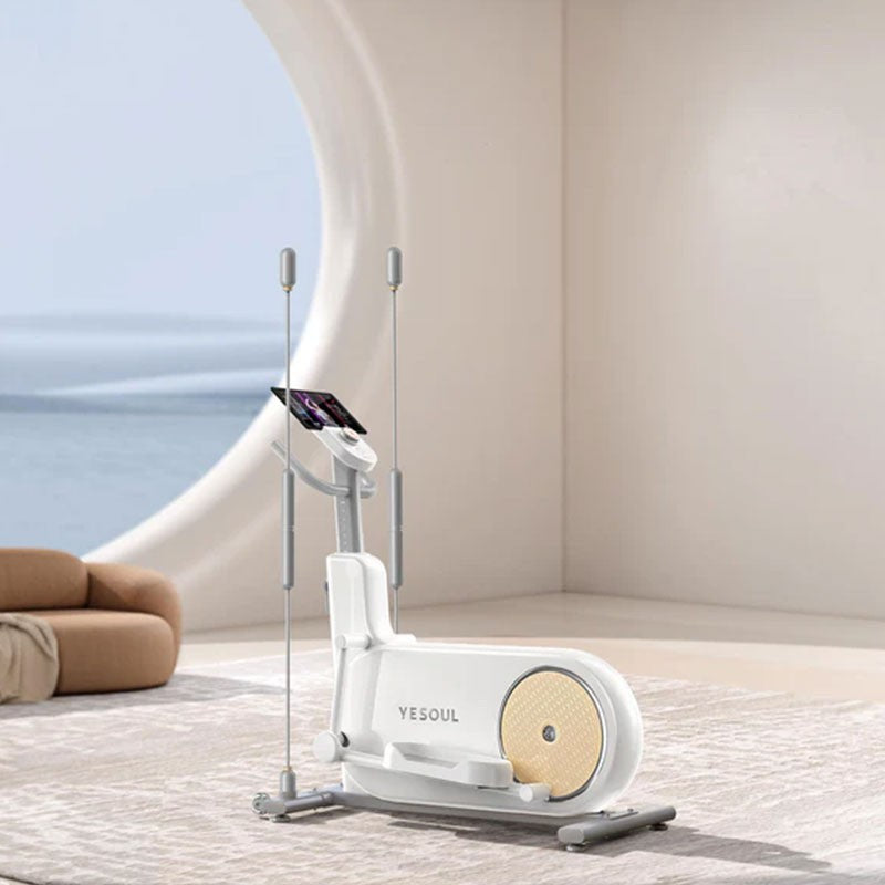 Bicicleta magnetica eliptica YESOUL Elliptical Machine EF25EV, White