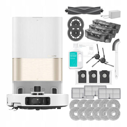 Resigilat - Aspirator robot cu mop Dreame X40 Ultra Complete, 12.000Pa, 6.400mAh, 200 min, AI RGB+3D mapping, statie colectare inteligenta