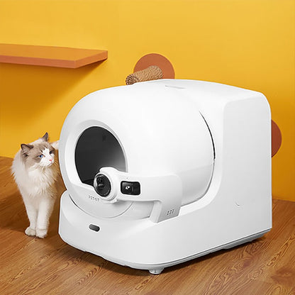 Litiera smart cu autocuratare PetKit Purobot Ultra Self-Cleaning with AI-Powered Camera pentru pisici, Recunoastere faciala, 10L