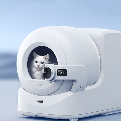 Litiera smart cu autocuratare PetKit Purobot Ultra Self-Cleaning with AI-Powered Camera pentru pisici, Recunoastere faciala, 10L