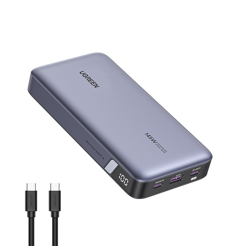 Baterie externa UGREEN Power Bank PB205, 25000mAh, incarcare bidirectionala rapida 145W Fast Charging