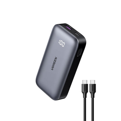 Baterie externa UGREEN Power Bank PB502, 10000mAh, incarcare bidirectionala rapida, 30W, Fast Charging Negru