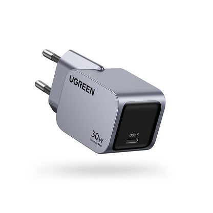 Incarcator rapid retea UGREEN Nexode Pro 30W USB-C GaN Fast Charger EU, 1 x USB-C, Gri