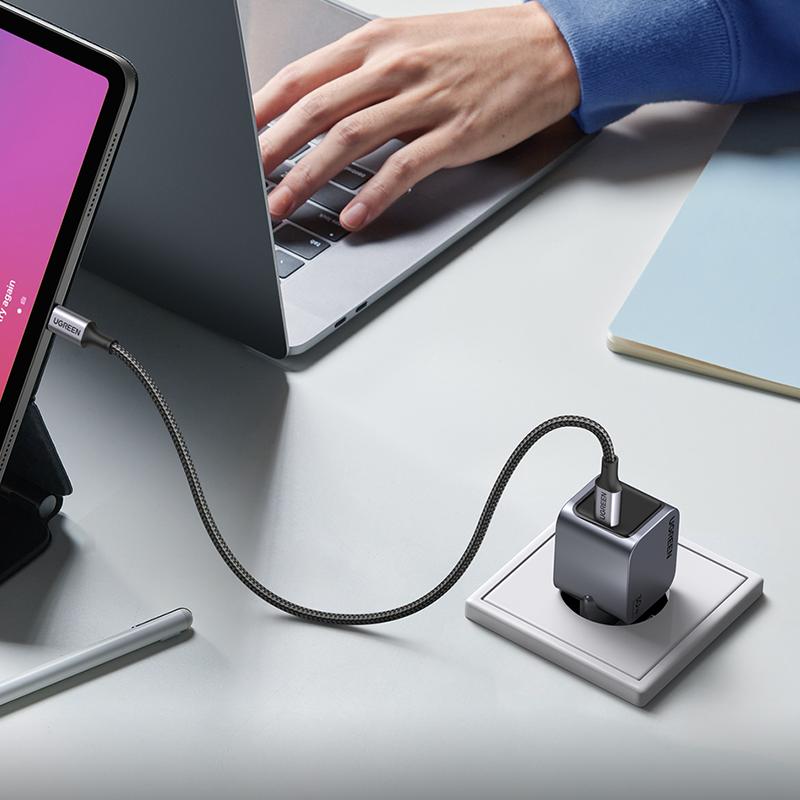 Incarcator rapid retea UGREEN Nexode Pro 30W USB-C GaN Fast Charger EU, 1 x USB-C, Gri