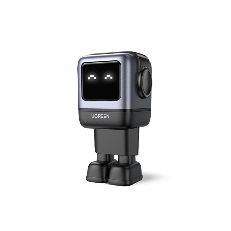 Incarcator rapid retea robot UGREEN Nexode RG 65W 3-Port GaN Fast Charger EU, 2 x USB-C + 1 X USB-A, Negru