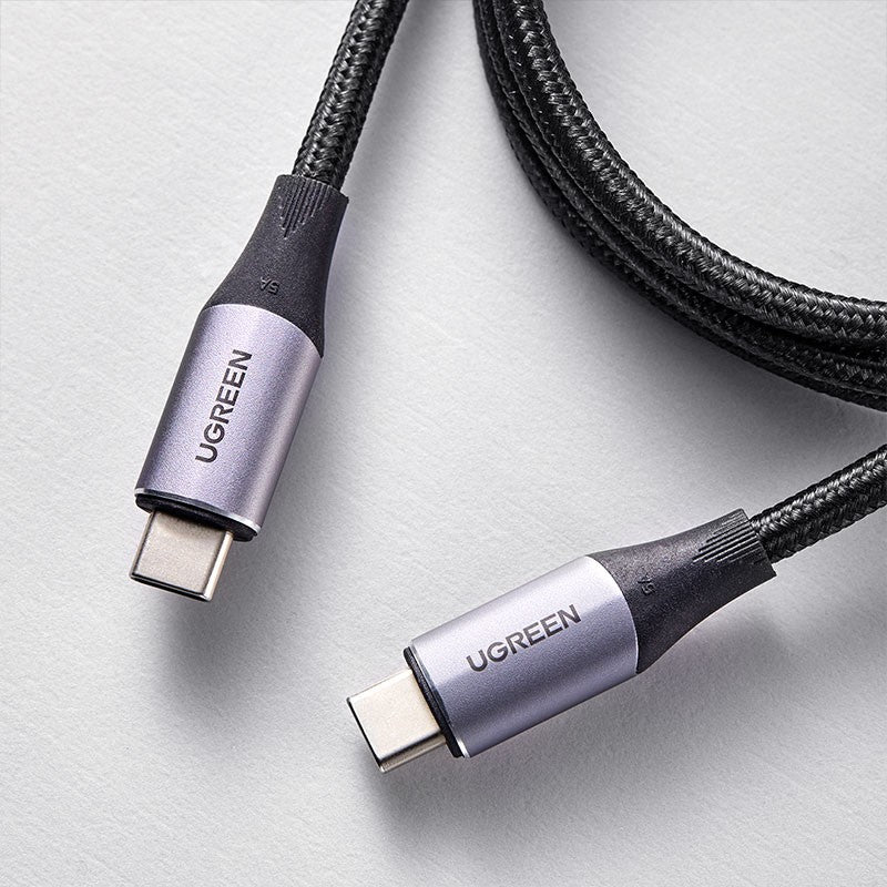 Cablu de incarcare si date UGREEN USB 3.2 Gen 2, UBS-C la USB-C, 1 m, Negru