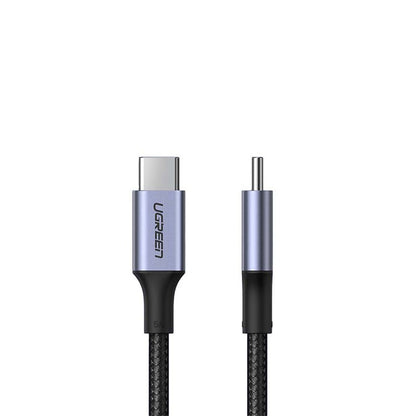 Cablu de incarcare si date UGREEN USB-C Cable Aluminum Case with Braided, USB-C la USB-C, 1 m, Negru
