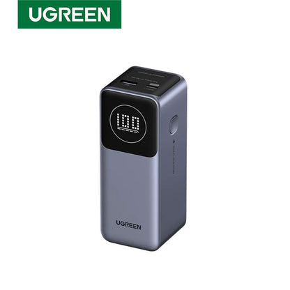 Baterie externa UGREEN 12000mAh 100W Fast Charging Power Bank PB724, 100W, Ecran digital LCD, Gri