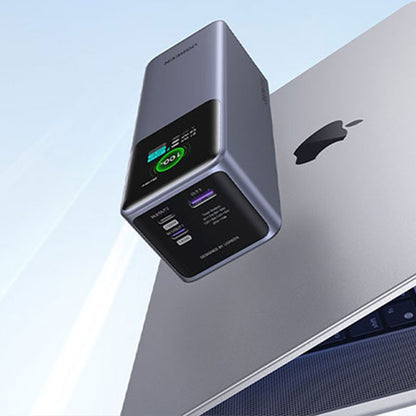 Baterie externa UGREEN 25000mAh 200W Fast Charging Power Bank PB722, 25000mAh, 200W, Ecran digital inteligent, Gri