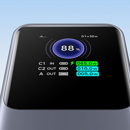 Baterie externa UGREEN 25000mAh 200W Fast Charging Power Bank PB722, 25000mAh, 200W, Ecran digital inteligent, Gri