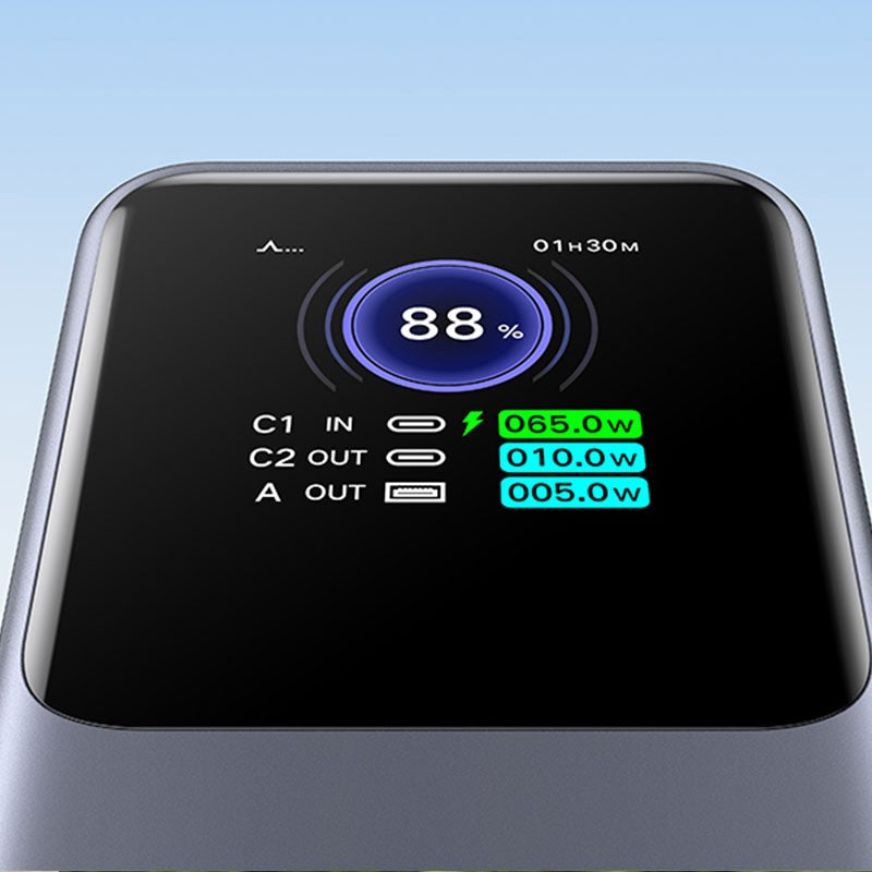 Baterie externa UGREEN 20000mAh 130W Fast Charging Power Bank PB721, 20000mAh, 130W, Ecran digital inteligent, Gri