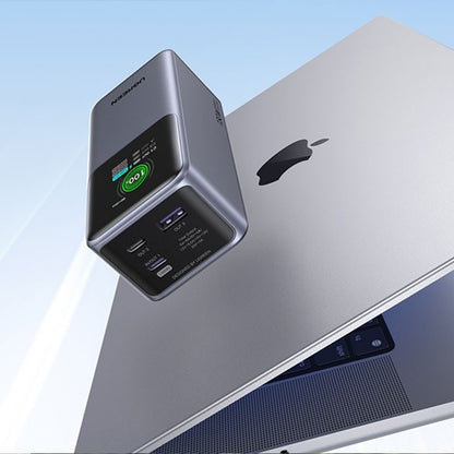 Baterie externa UGREEN 20000mAh 130W Fast Charging Power Bank PB721, 20000mAh, 130W, Ecran digital inteligent, Gri