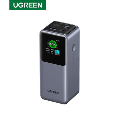 Baterie externa UGREEN 20000mAh 130W Fast Charging Power Bank PB721, 20000mAh, 130W, Ecran digital inteligent, Gri