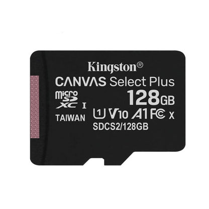 Card memorie KINGSTON 128GB Canvas Select Plus cu adaptorSD, MicroSDTM HC UHS-I, Clasa 10, V10, UHS-I U1, performanta Android A1