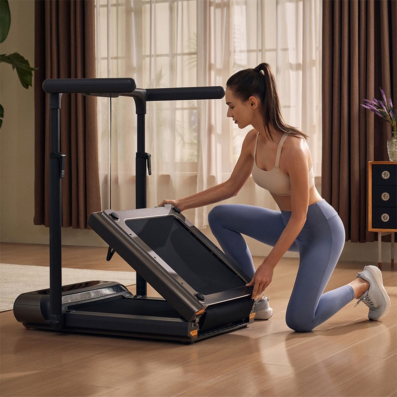 Banda de alergare pliabila Kingsmith WalkingPad R3 Hybrid+ Treadmill, Silver Gray, viteza maxima 12km/h