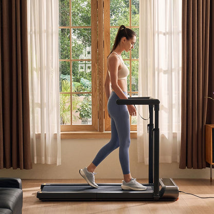 Banda de alergare pliabila Kingsmith WalkingPad R3 Hybrid+ Treadmill, Silver Gray, viteza maxima 12km/h