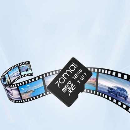 Card de memorie 70mai 128GB, microSDXC, Class 10, V30, UHS-I U3, pana la 100MB/s pentru camera auto Omni X800 Dash Cam