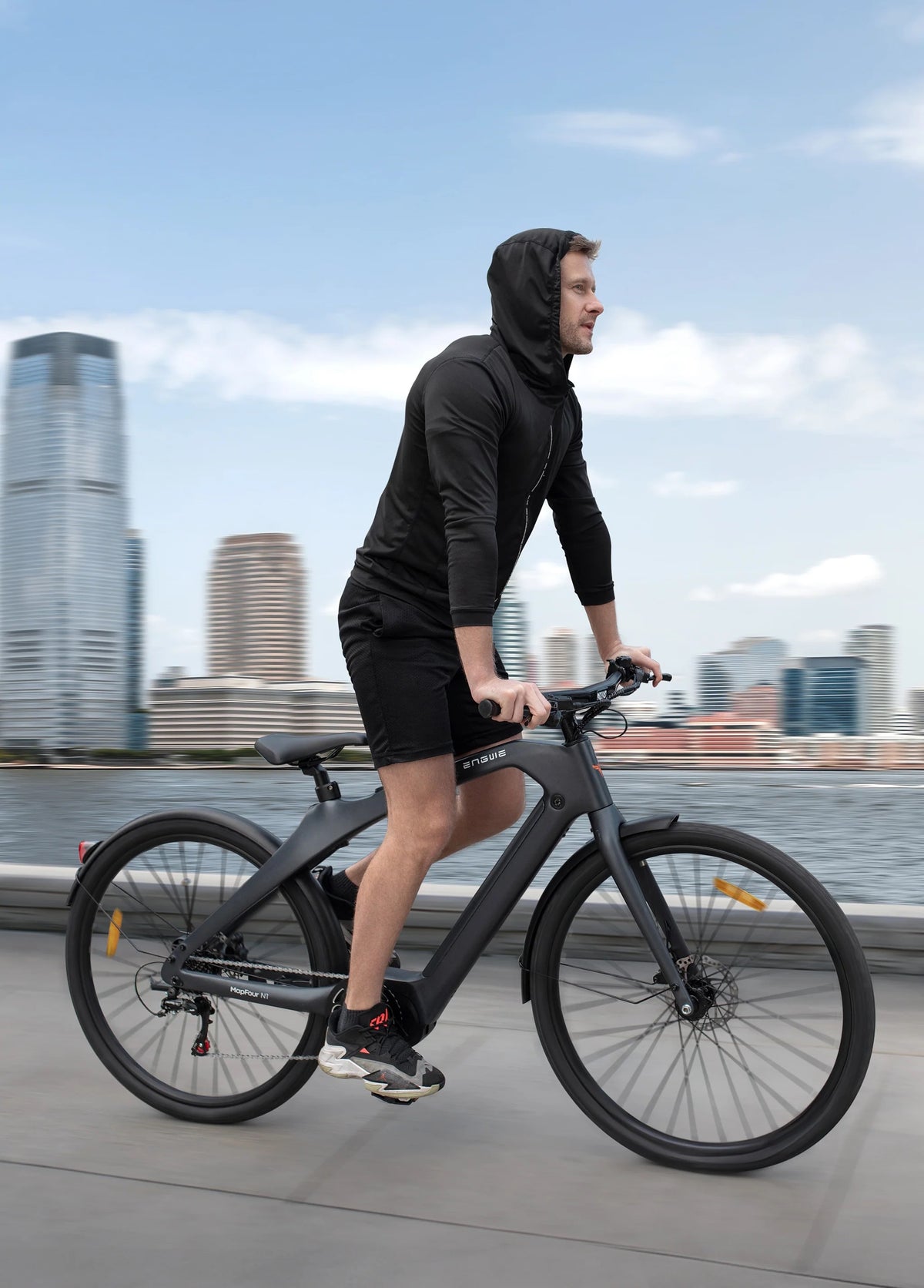 Bicicleta electrica ENGWE E-bike MAPFOUR N1 PRO, 250W, 36V 10Ah, autonomie 100km, viteza maxima 25km/h, Charcoal Gray