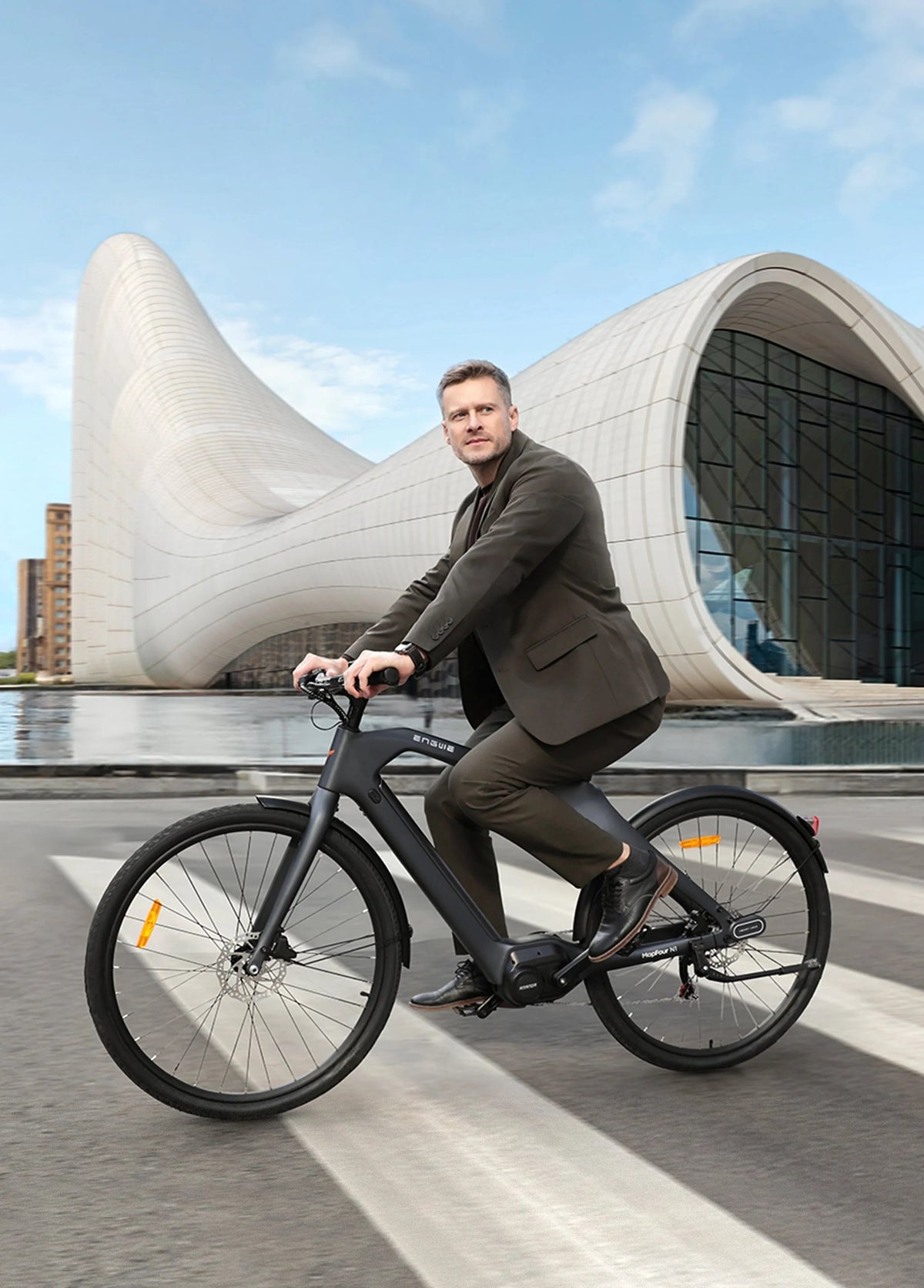 Bicicleta electrica ENGWE E-bike MAPFOUR N1 PRO, 250W, 36V 10Ah, autonomie 100km, viteza maxima 25km/h, Charcoal Gray