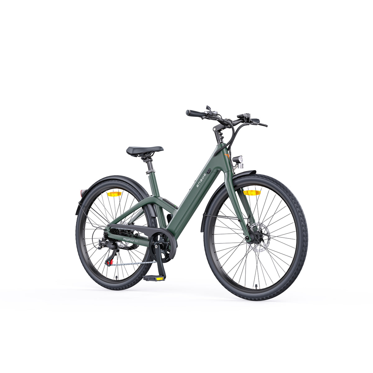 Bicicleta electrica ENGWE E-bike MAPFOUR N1 AIR ST, 250W, 36V 10Ah, autonomie 100km, viteza maxima 25km/h, Ink Green