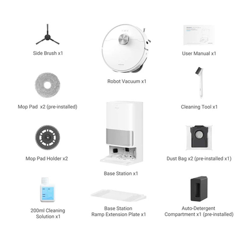 Aspirator robot cu mop Dreame L10s Ultra Gen 2 Robot Vacuum, 10000Pa, 5200mAh, 240min, Teh Pathfinder, statie colectare automata