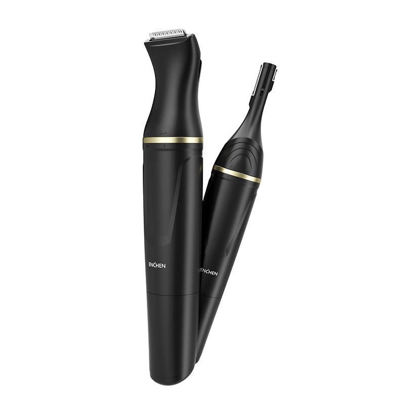 Aparat de tuns ENCHEN Trimmer Mocha D, uscat, 5 capete independente, Negru