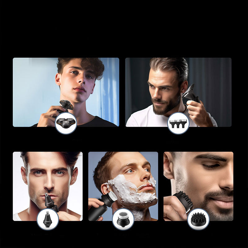 Aparat de ras electric ENCHEN Electric Shaver X8S-C, Uscat si umed, 5 capete independente, motor 5W, 600mAh